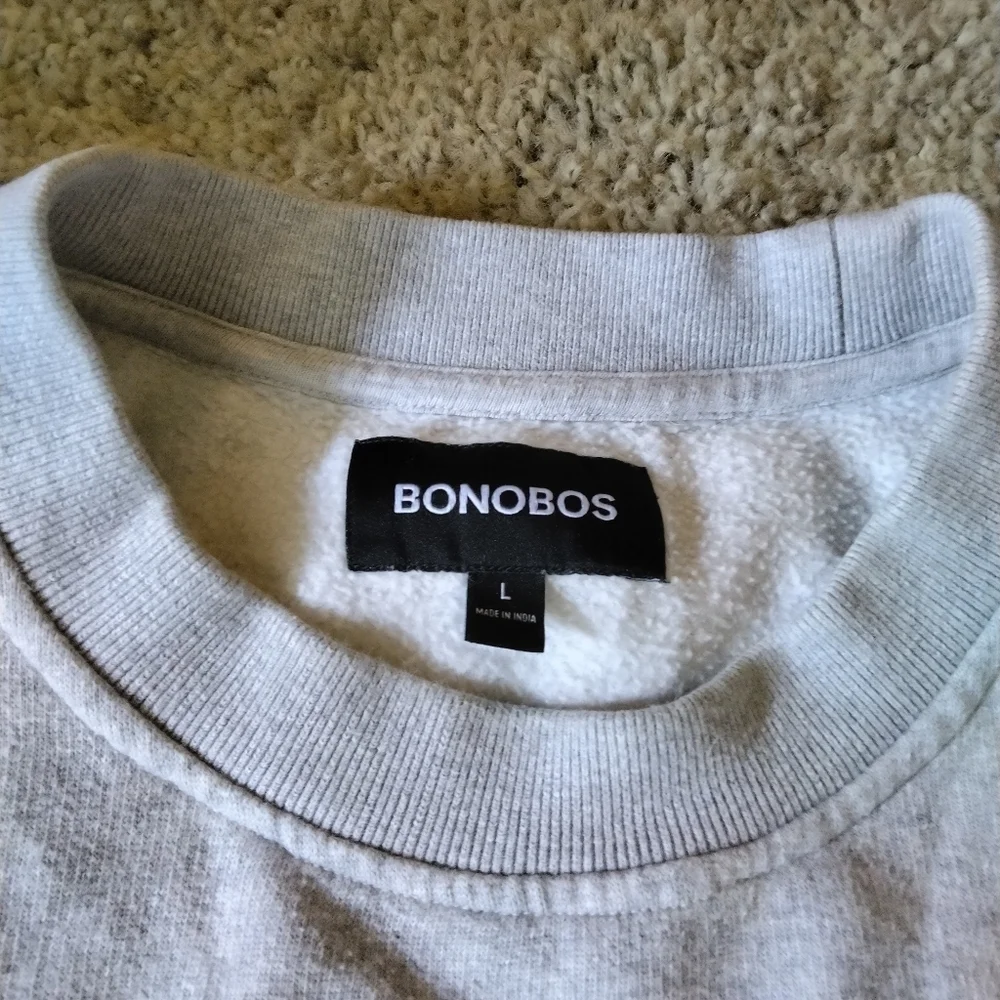 Bonobos Men's Skier Jump Embroidered Crewneck Sweatshirt Size L
